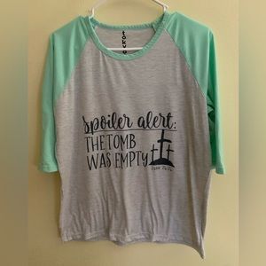 Baseball style tee